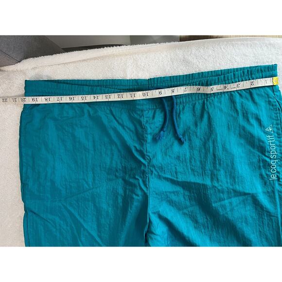 Le Coq Sportif Unisex Collectible Vtg Teal Athletic Golf Pants Retro Style Sz M - Picture 5 of 6